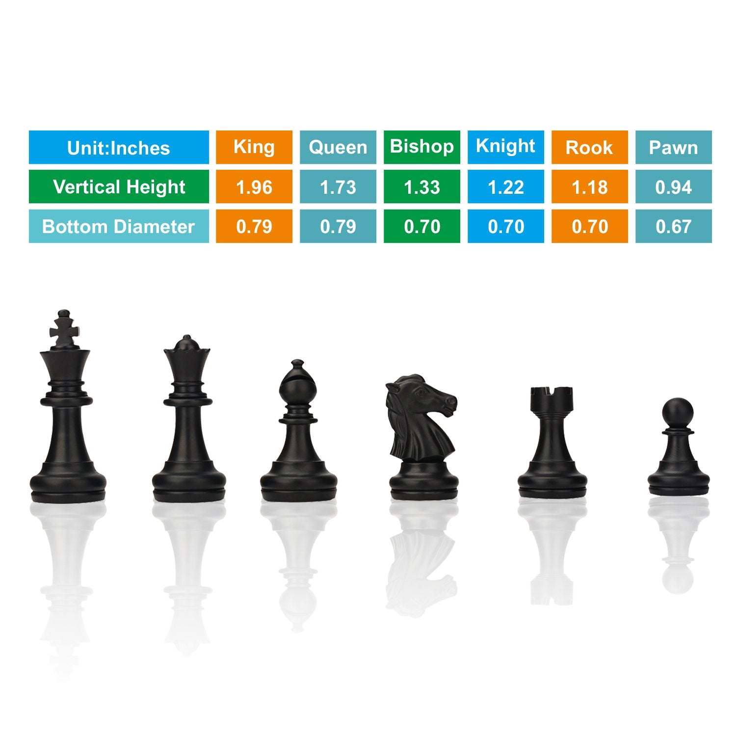 Includes 2 extra queens with 34-piece set