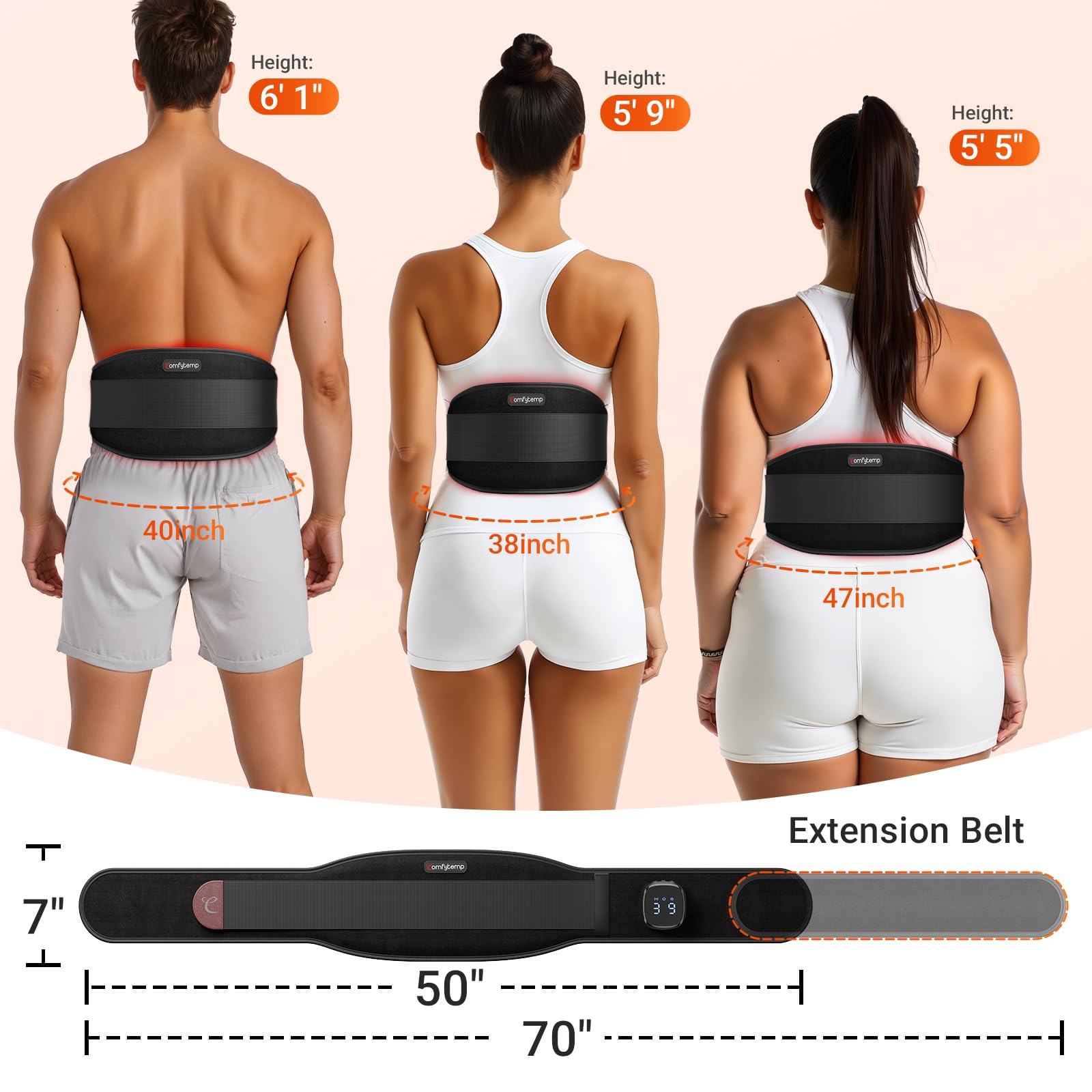 Gift-ready back therapy belt for office workers and fitness enthusiasts