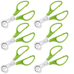 Quail egg cutter scissors with green ABS handles