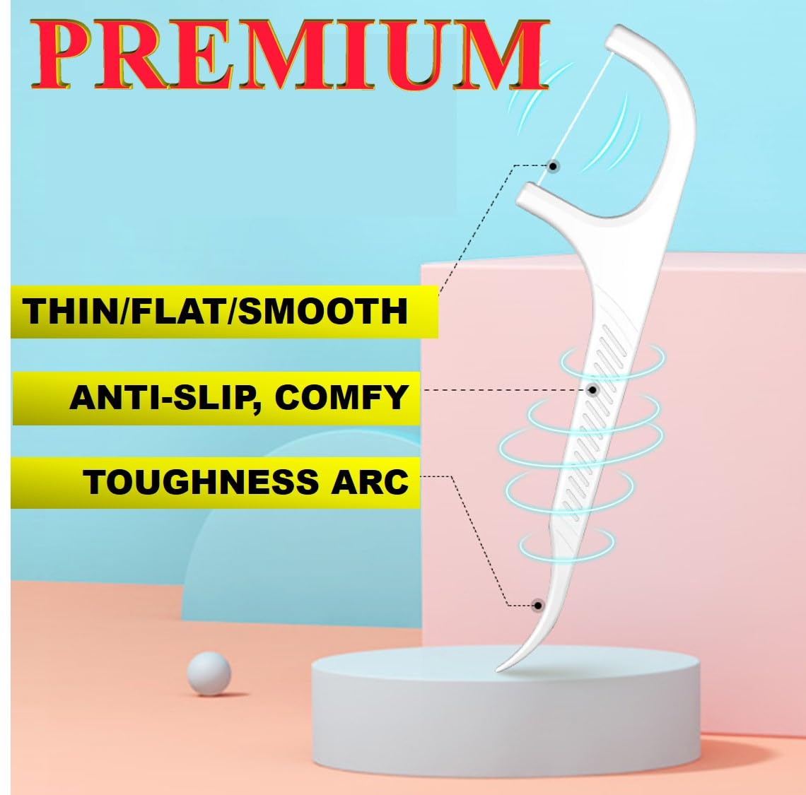 14 sealed packs travel floss picks for on the go