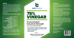 Industrial grade vinegar designed for dilution and safe handling