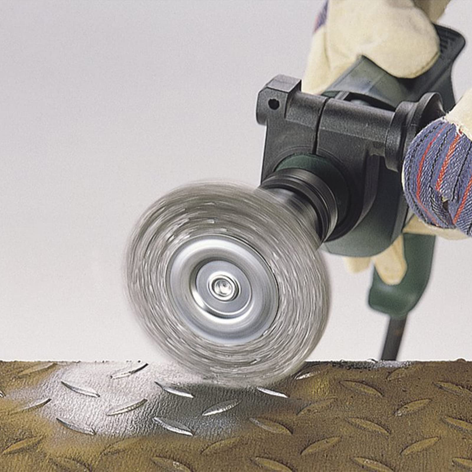 Quarter inch arbor compatible with Drill Wire Brush Set