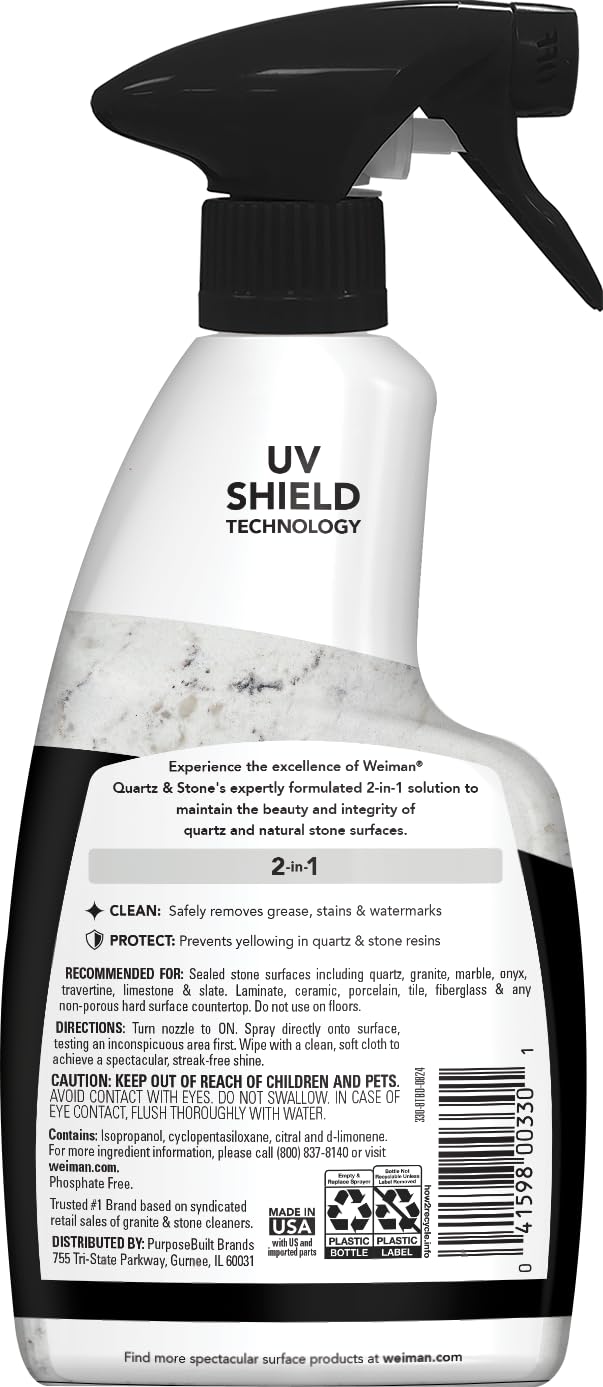 quartz and stone countertop cleaner Weiman product