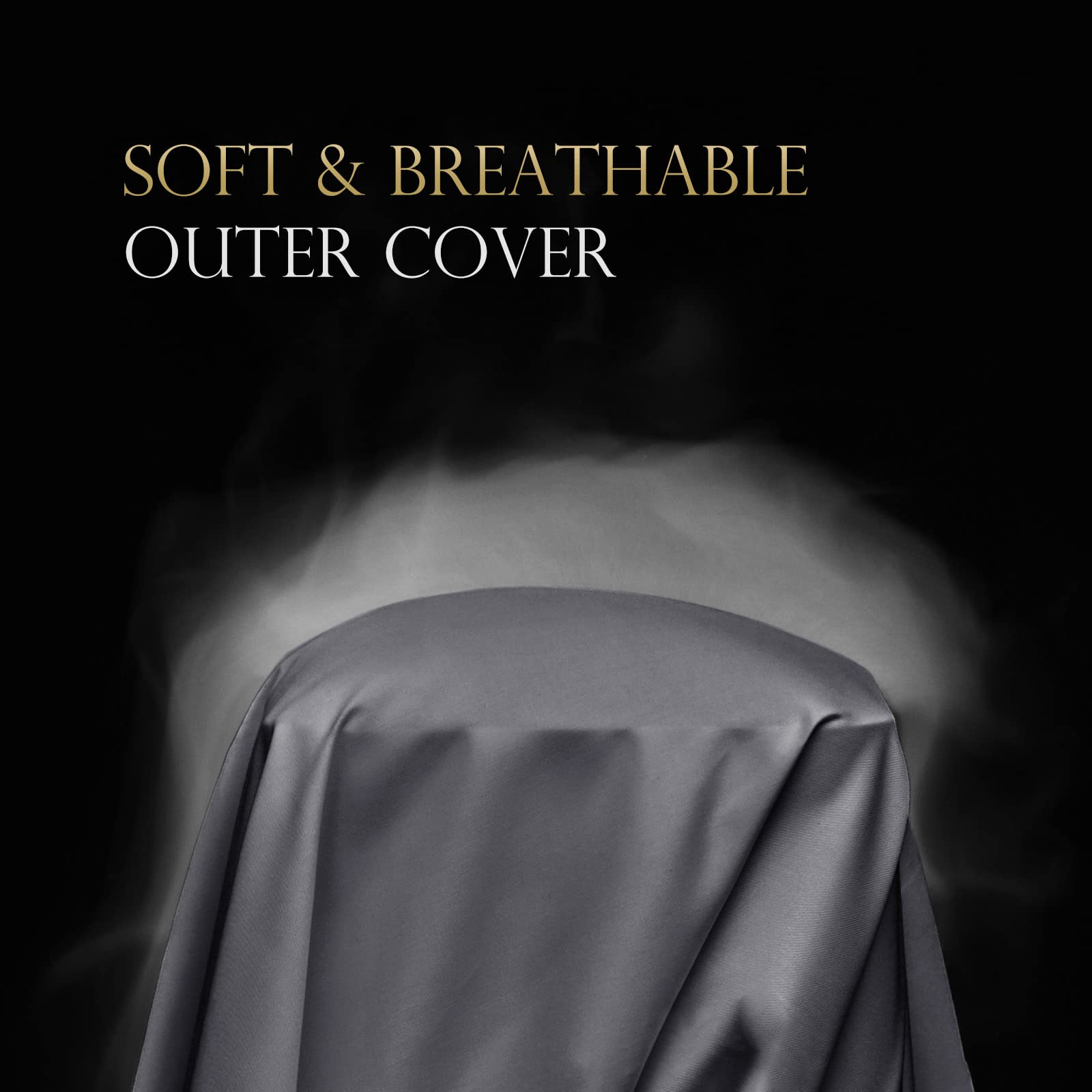 Hidden zipper curved pillowcase for secure fit