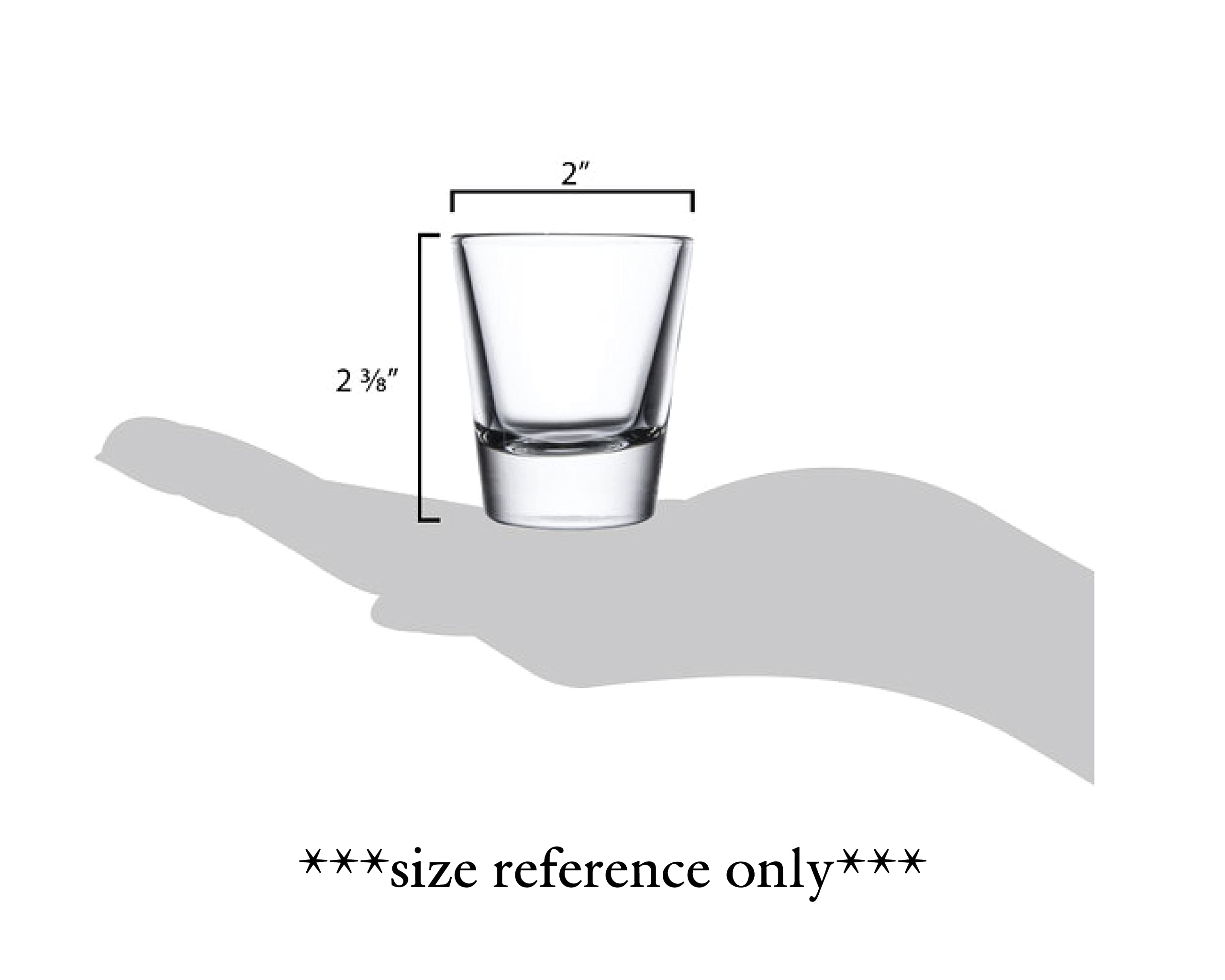 Premium thick frosted glass shot glasses with permanent print