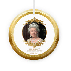 Queen Elizabeth Ceramic Ornament with gloss finish