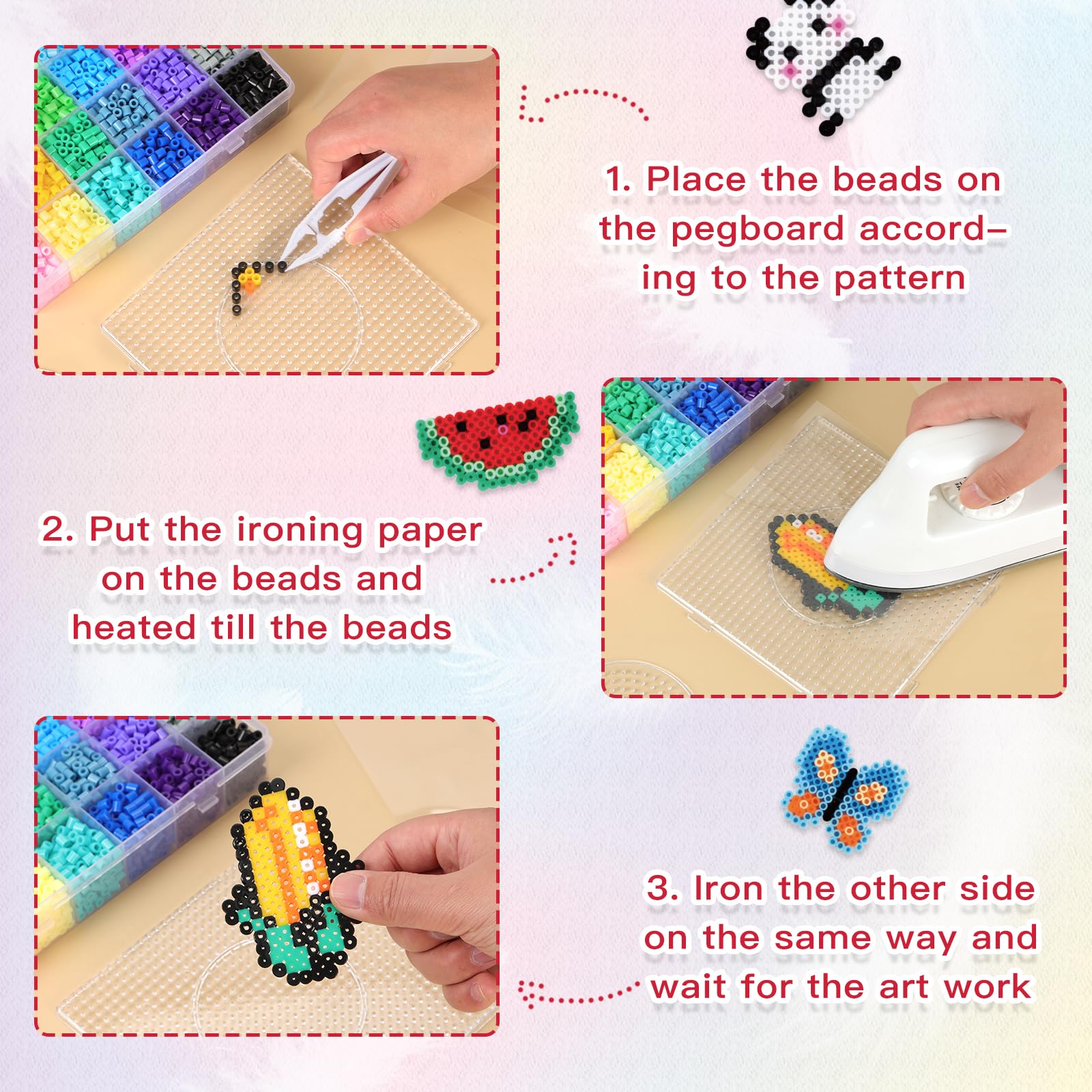 72-color bead variety for vibrant craft projects