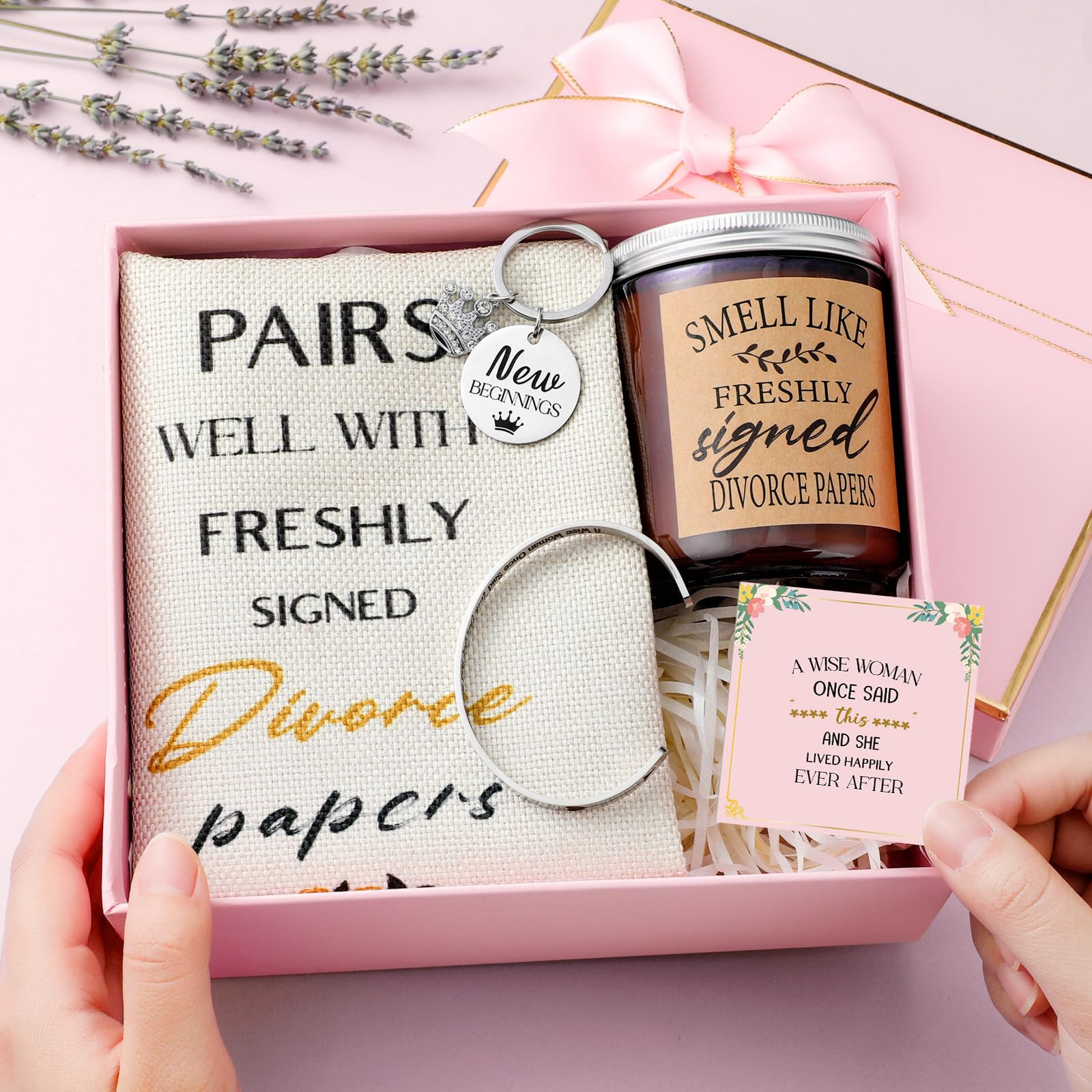 Divorce themed card included in Quelay gift set