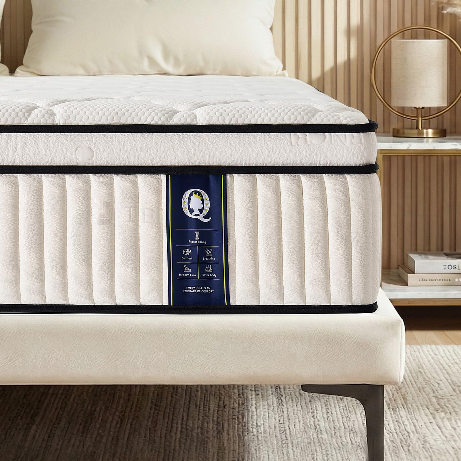 Hybrid comfort layers with high density foam for breathability
