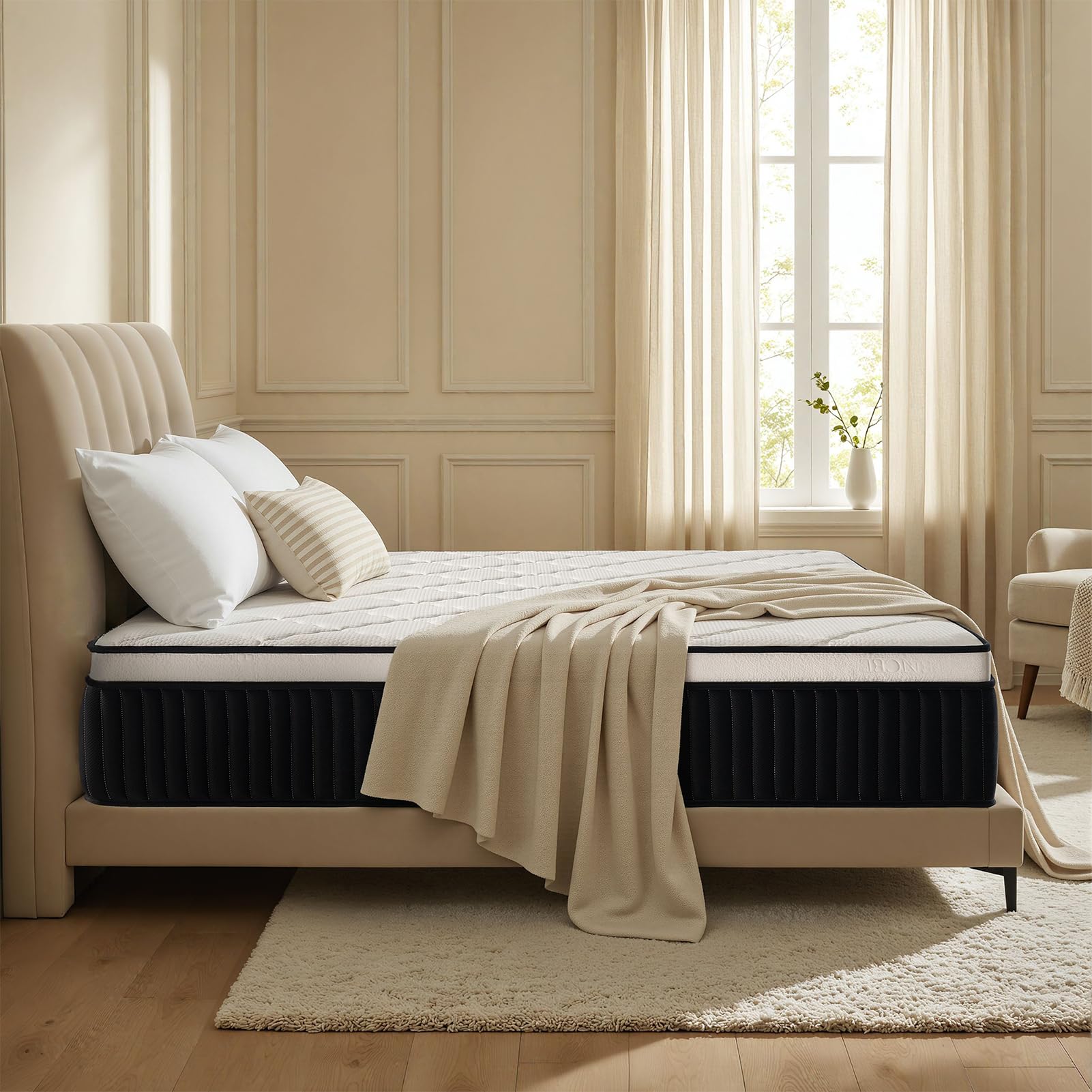 Strong edge support on a queen size mattress