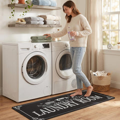 Quick drying rug for kitchen and bathroom