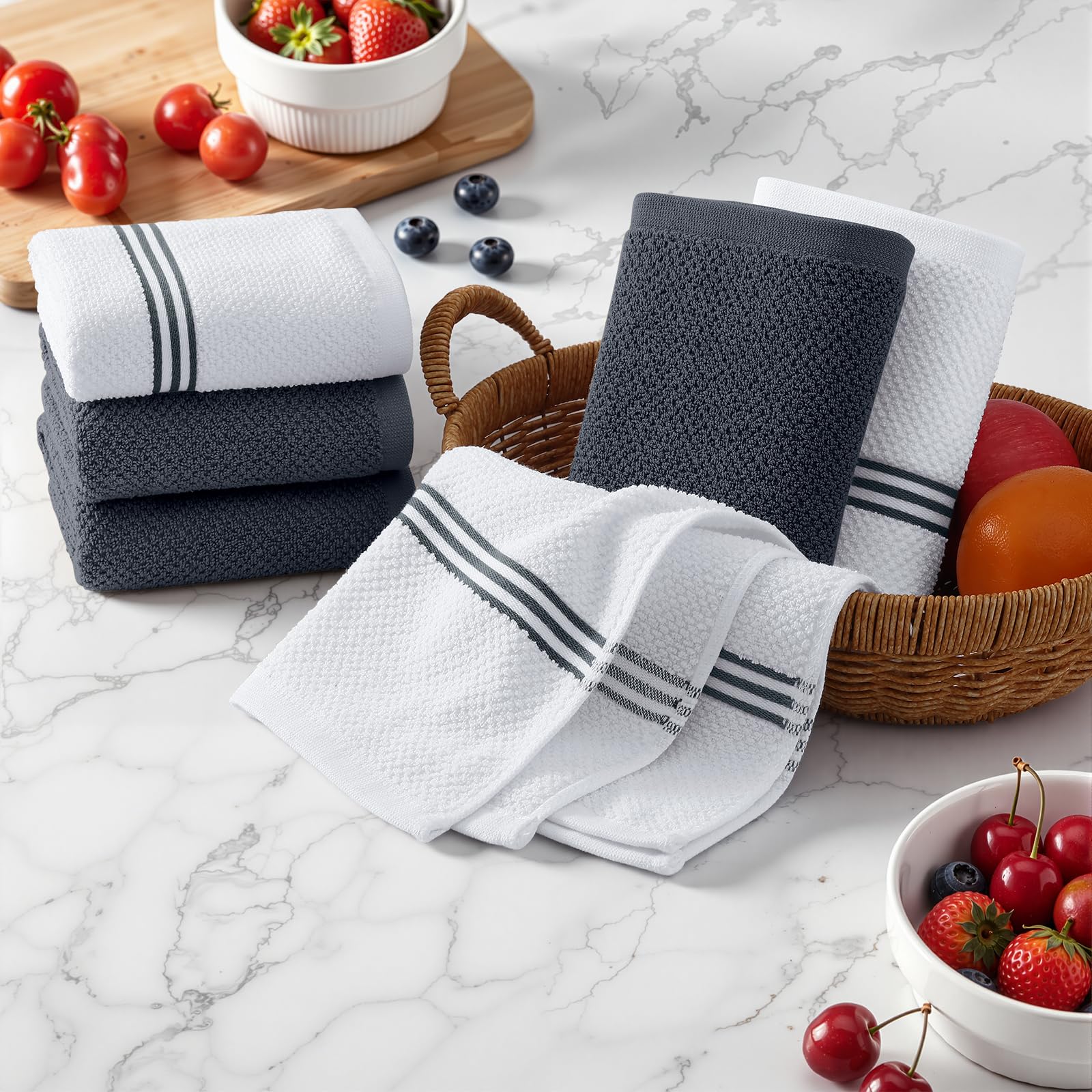 Quick drying towels for kitchen use