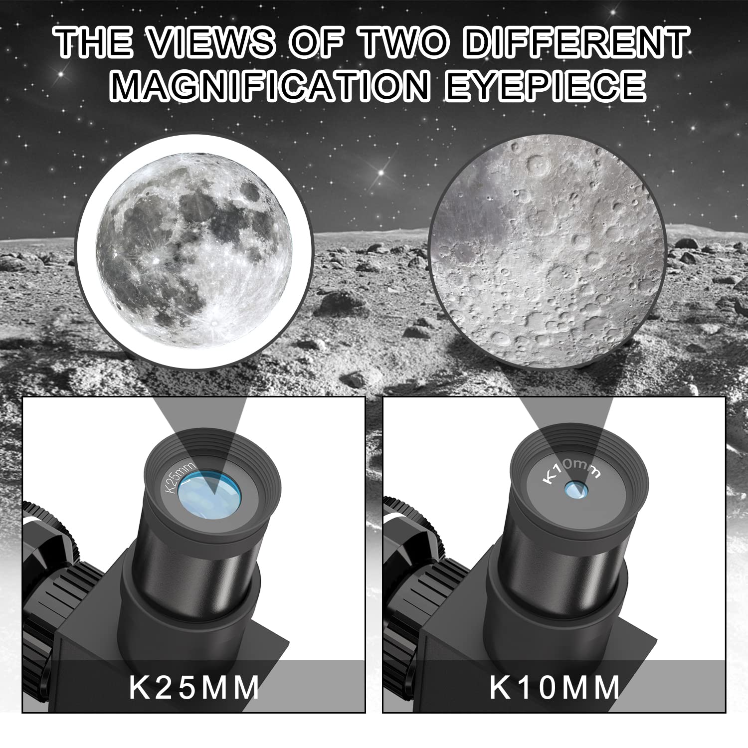 Adjustable aluminum tripod for stable viewing