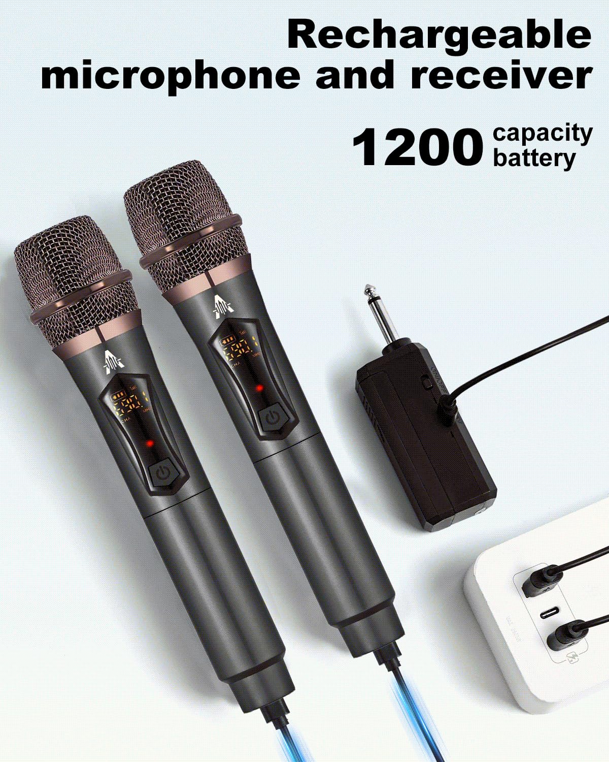 quick start guide for ALPOWL wireless microphones