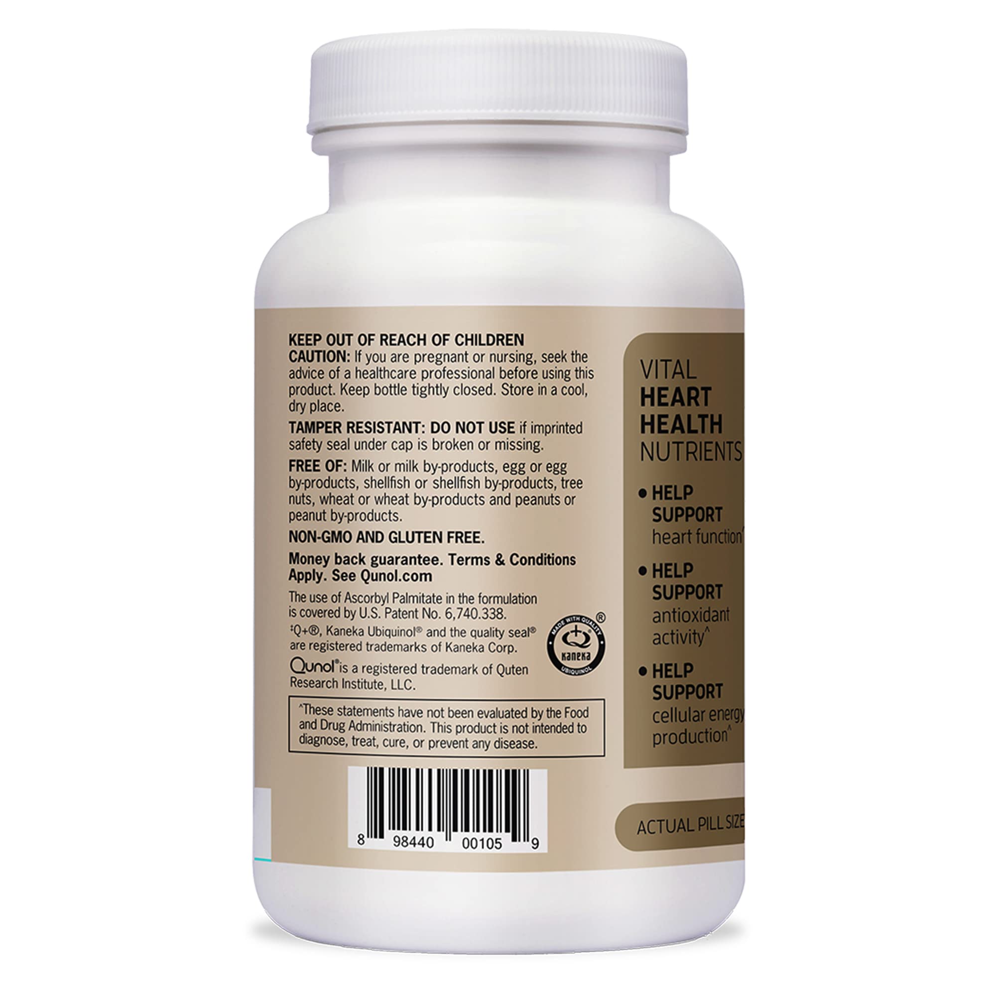 Ubiquinol 200mg Omega-3 250mg daily dose packaging