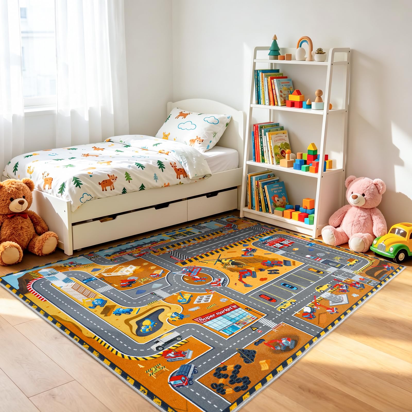 Versatile placement suitable for bedrooms, playrooms and classrooms