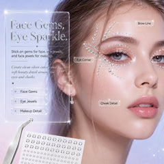 White face gems and AB color gems for stick on use