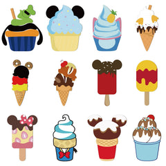 Qweryboo 12Pcs mouse fridge magnets set
