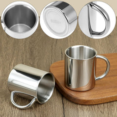 Double-walled mug by QWORK for hot or cold drinks 7oz