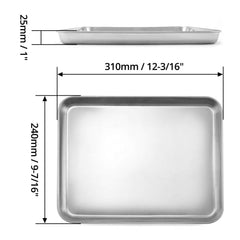 Approx 12 x 9 x 1 inch size for small tools in tray