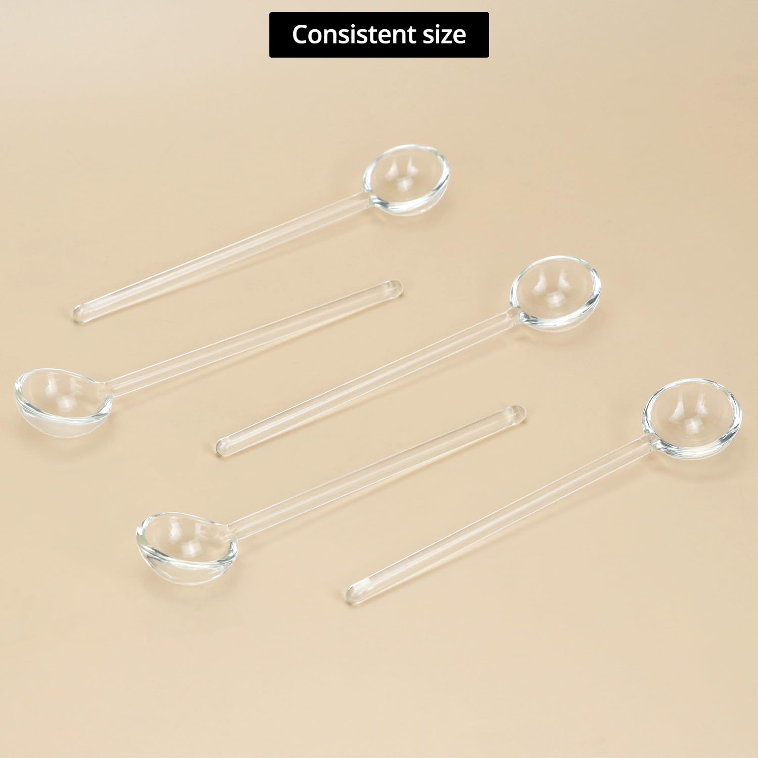 lead free stirring spoons QWORK glass