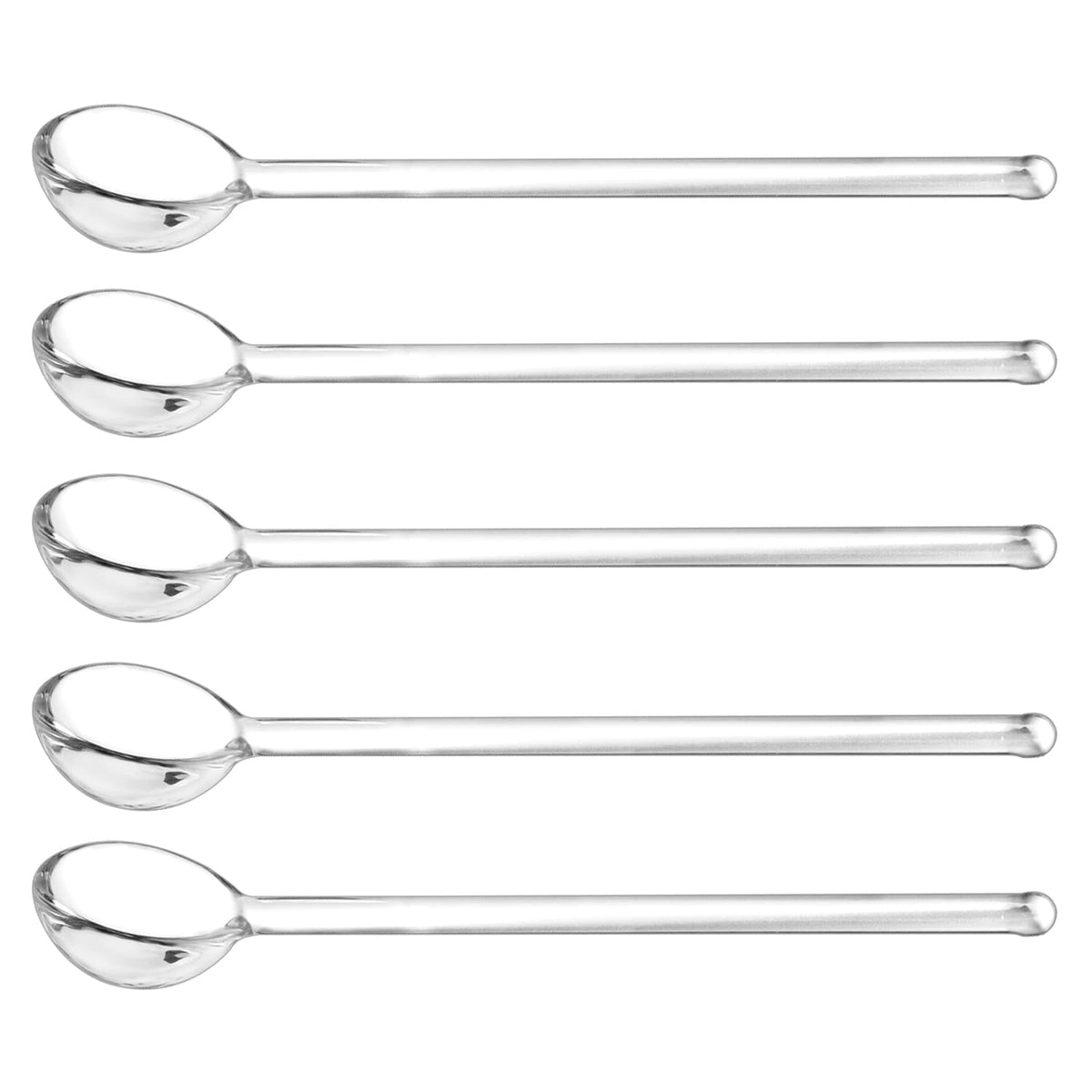 QWORK glass stirring spoons 5 pack