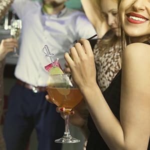 Indoor and outdoor use of sword-shaped cocktail picks