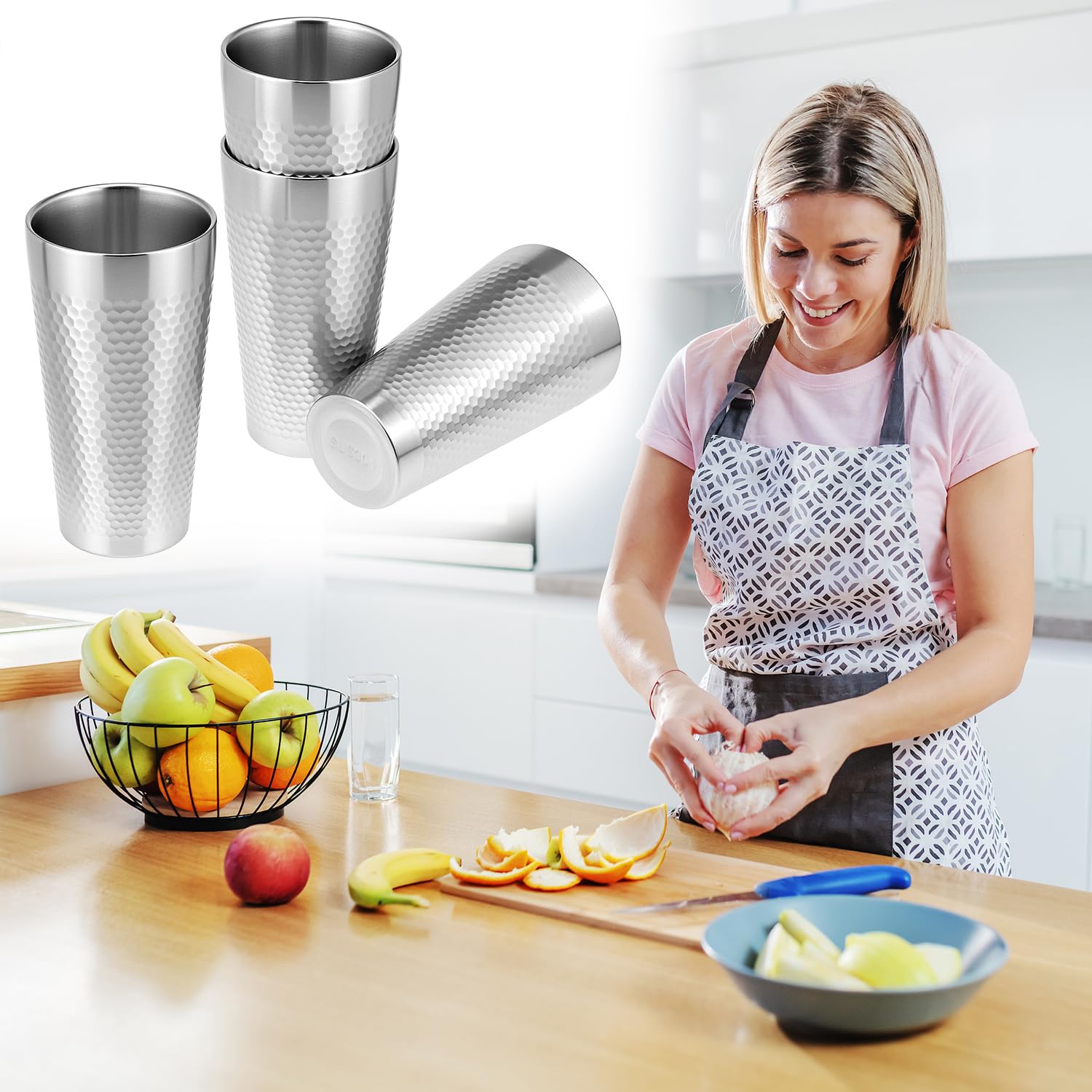 Durable stainless steel cup designed for everyday use