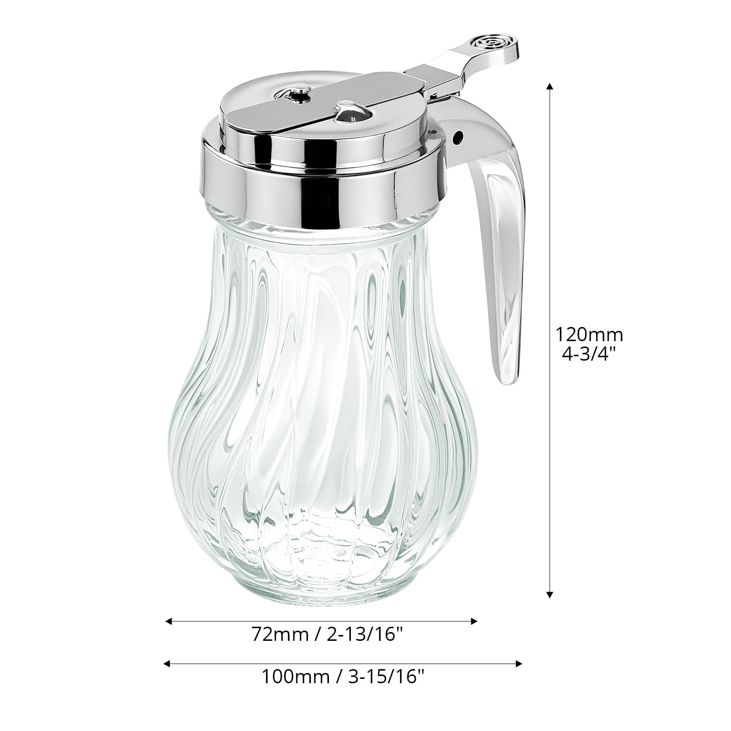 QWORK honey pot syrup dispenser vent top detail