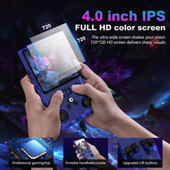 R36MAX retro handheld console 4.0 inch IPS display