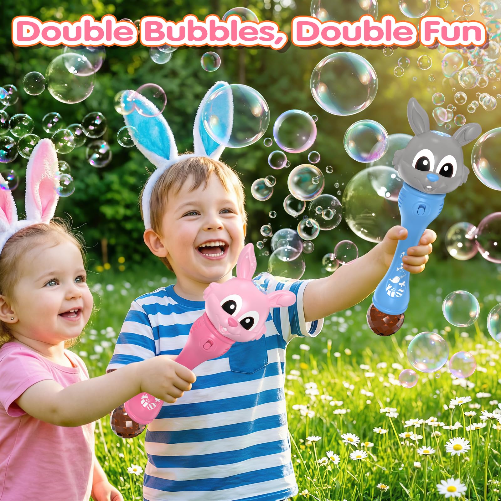 Automatic Rabbit Bubble Blower for children