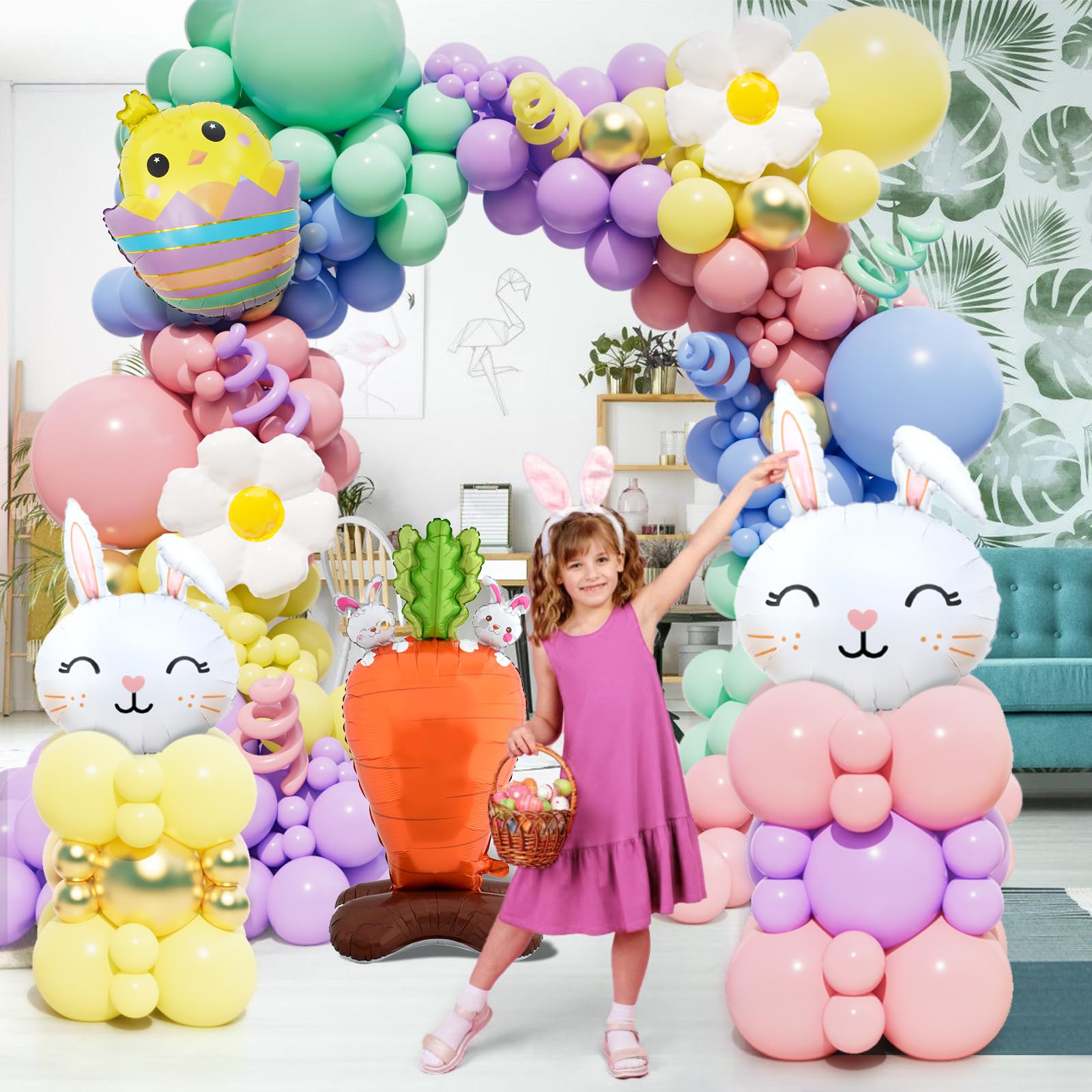 Daisy foil balloon included in the set