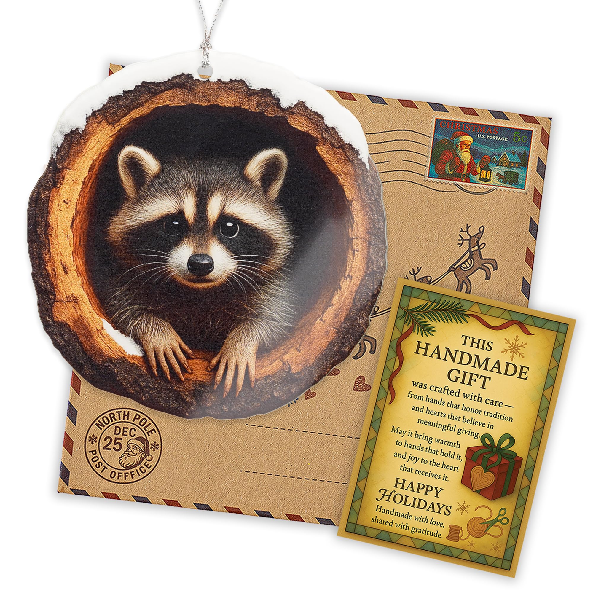 Animal lovers ornament by Raccon Gifts