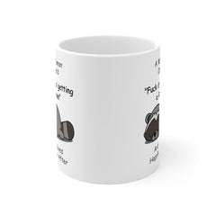 Raccoon gifts mom mug with coffee cup design