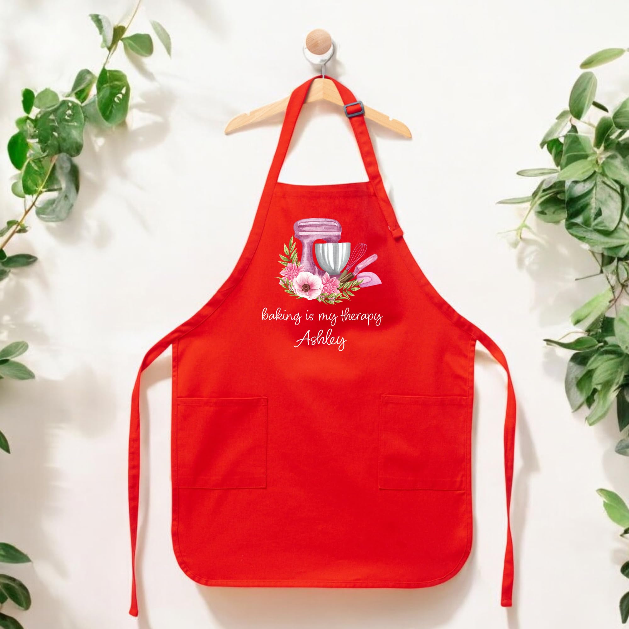 Baking is my therapy apron for home cooks