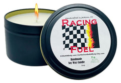 Racing Fuel 110 Hi Octane Soy Wax Candle 8 oz hand poured in Michigan