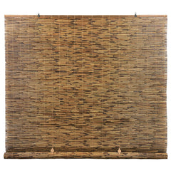 Radiance cordless bamboo blinds Cocoa 48x72 on window