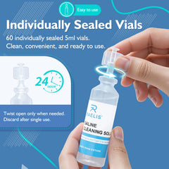 Compact travel friendly saline solution by RAELIS