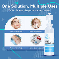 Gentle no additives 0.9% saline solution for daily care