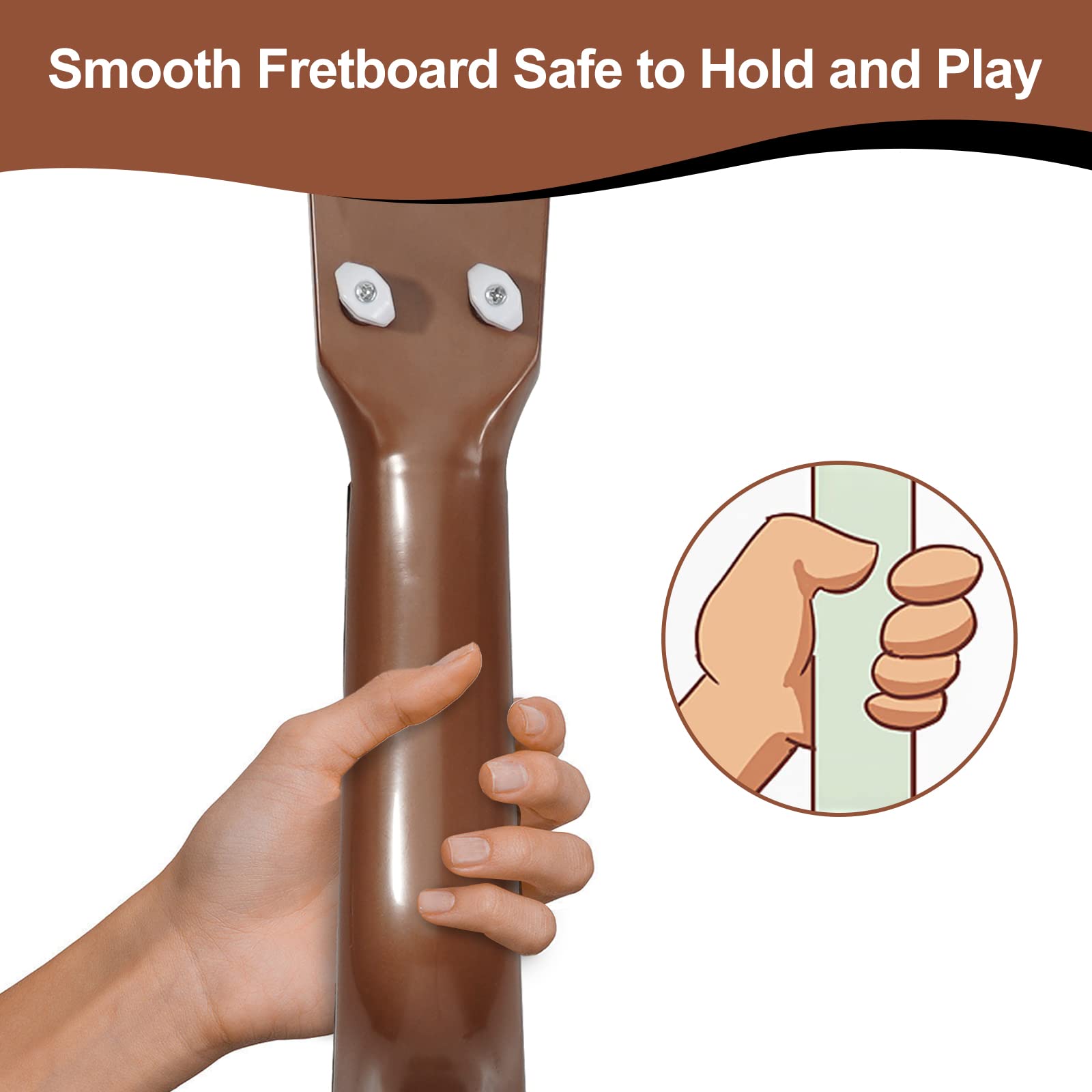 Raimy educational musical toy guitar promotes hand-eye coordination