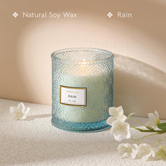 19oz soy wax candle Rain Summer Scented Candles glass jar