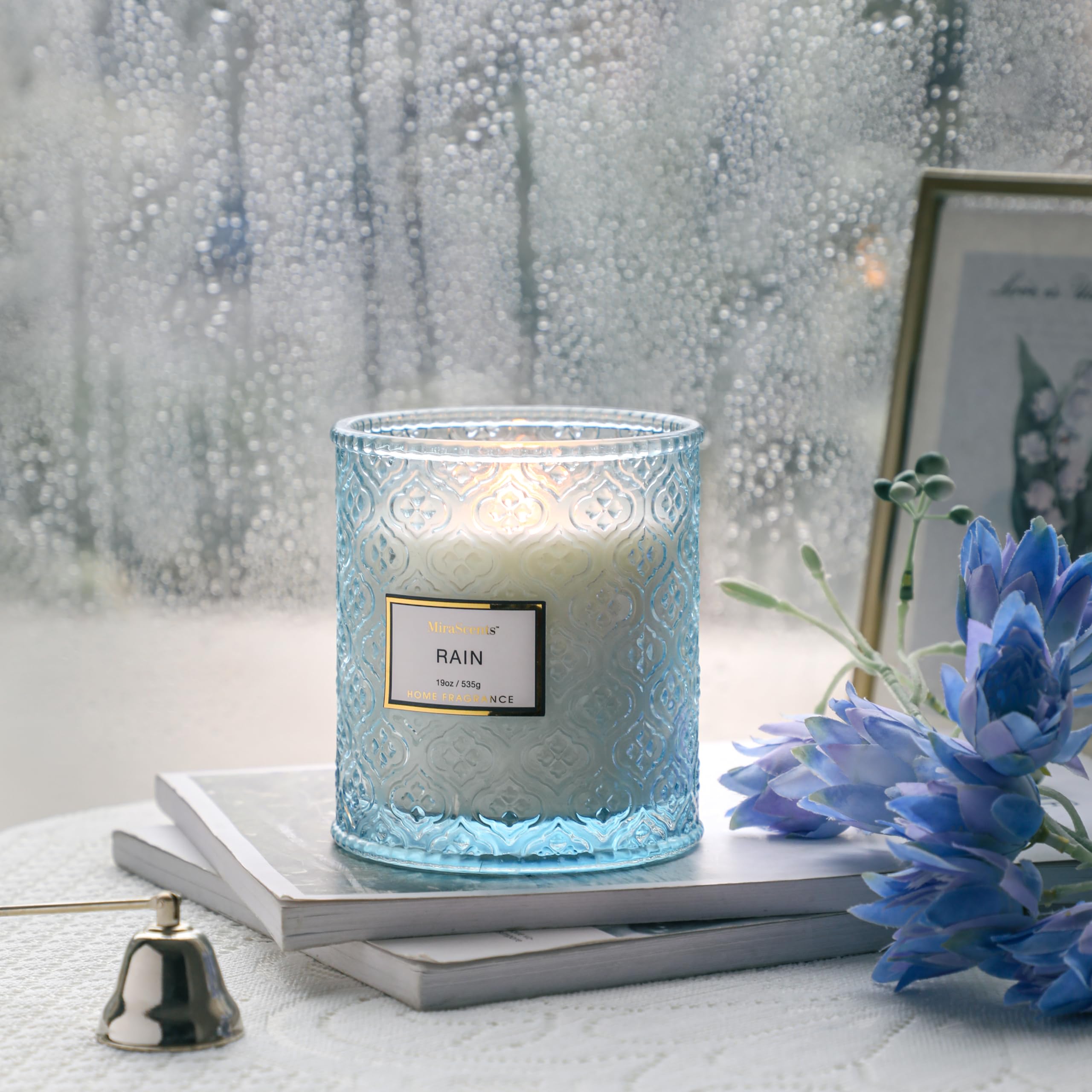 Decorative home candle Rain Summer Scented Candles with soy wax