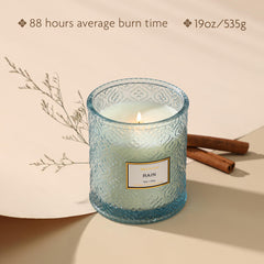 Rain Summer Scented Candles aromatherapy candle in blue jar