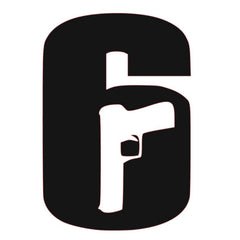 Rainbow Six Siege logo mirror etched by hand