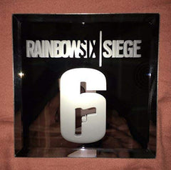 5x5 inch Rainbow Six Siege mirror with 4x4 inch etched area