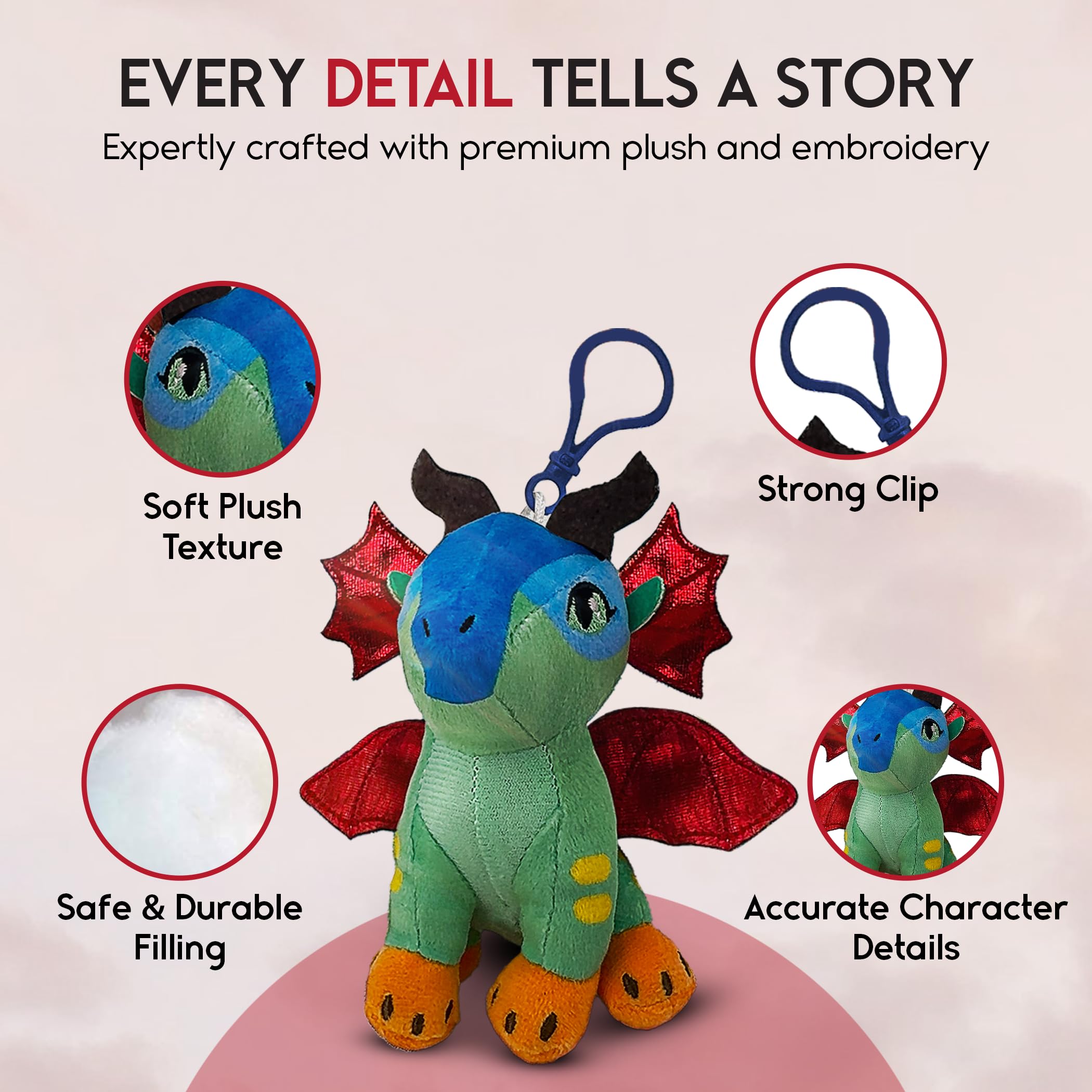 Surprise mystery dragon plush included in Wings of Fire 2-pack