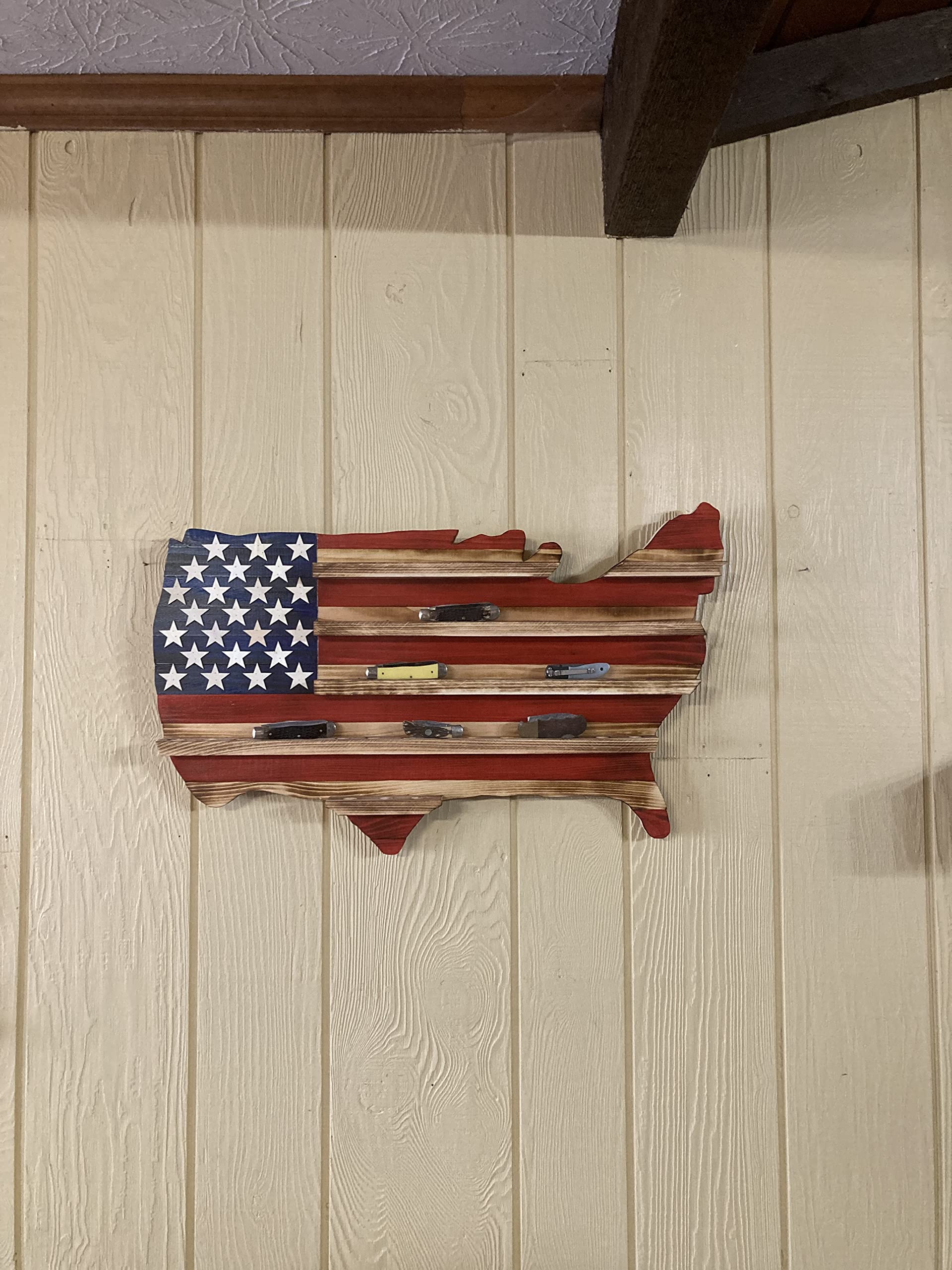 Three backing boards with hanging rings for wall mounting