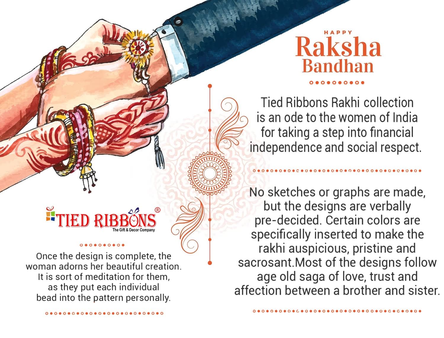Rakhi bracelet in gift set