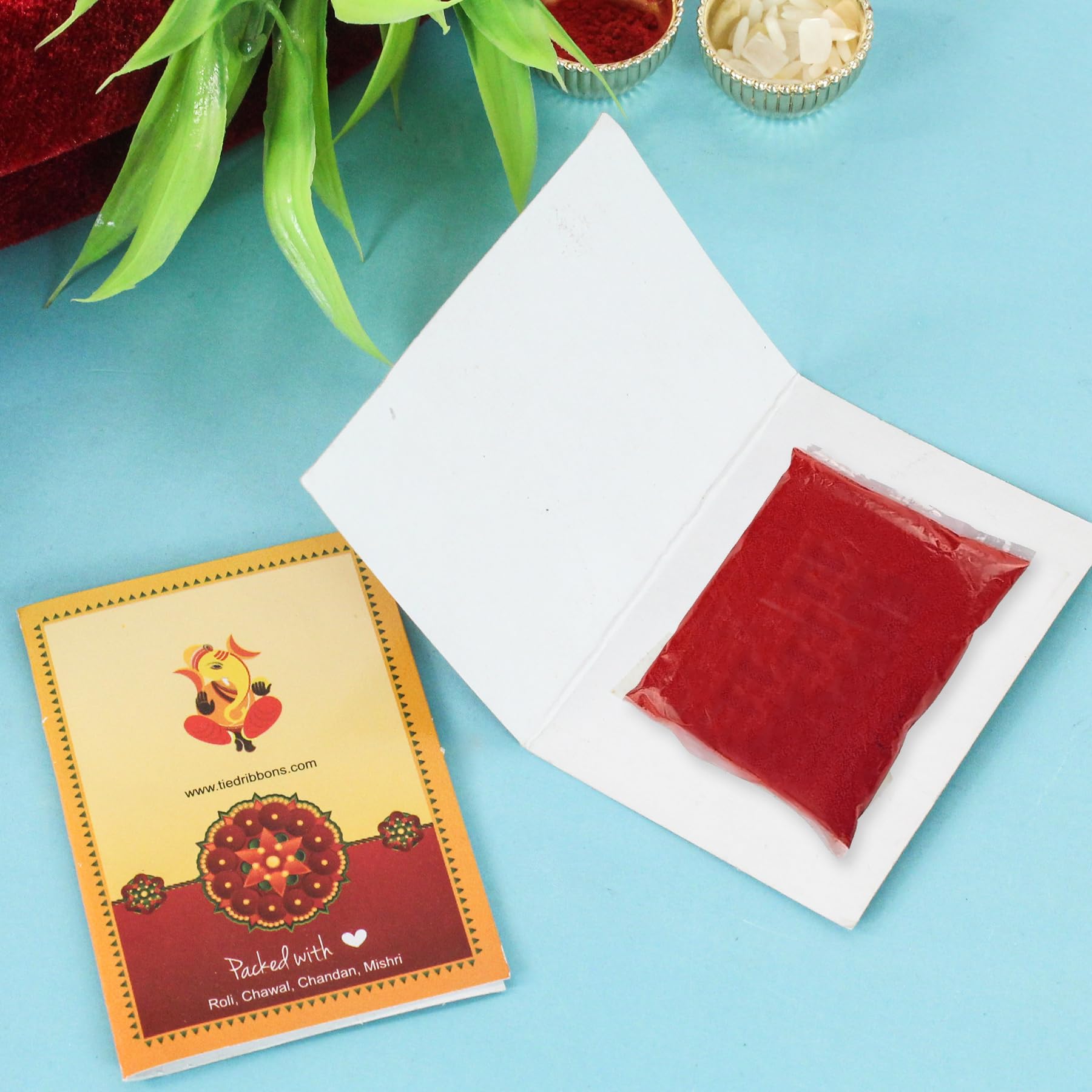 Rakshabandhan ritual elements in gift set