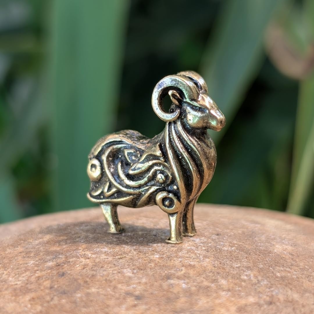 Desk decor ram figurine for shelves